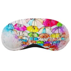 Umbrella Art Abstract Watercolor Sleeping Masks by Nexatart