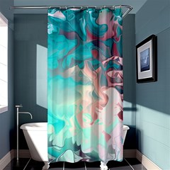 Background Art Abstract Watercolor Shower Curtain 36  X 72  (stall)  by Nexatart