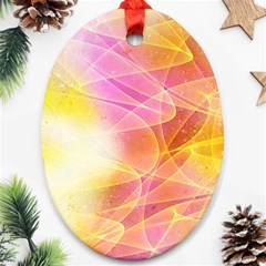 Background Art Abstract Watercolor Oval Ornament (two Sides) by Nexatart