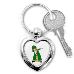  St  Patrick  Dabbing Key Chains (heart)  by Valentinaart