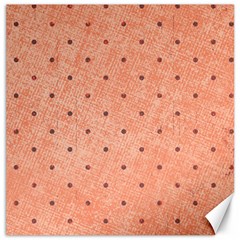 Dot Peach Canvas 20  X 20   by snowwhitegirl