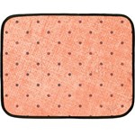 Dot Peach Double Sided Fleece Blanket (Mini)  35 x27  Blanket Front