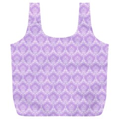 Damask Lilac Full Print Recycle Bags (l)  by snowwhitegirl