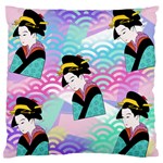 Japanese Abstract Standard Flano Cushion Case (Two Sides) Back