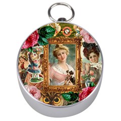 Victorian Collage Of Woman Silver Compasses by snowwhitegirl