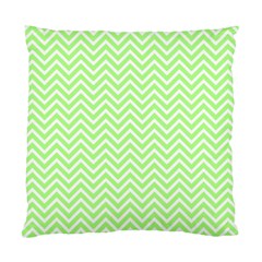 Green Chevron Standard Cushion Case (two Sides) by snowwhitegirl