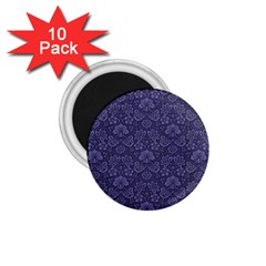 Damask Purple 1 75  Magnets (10 Pack)  by snowwhitegirl