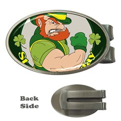 St  Patricks Day Money Clips (oval)  by Valentinaart