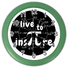 Pi Day Color Wall Clocks by Valentinaart