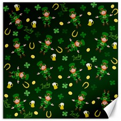 St Patricks Day Pattern Canvas 12  X 12   by Valentinaart