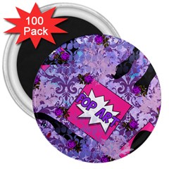 Purlpe Retro Pop 3  Magnets (100 Pack) by snowwhitegirl