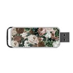 Rose Bushes Brown Portable USB Flash (One Side) Front