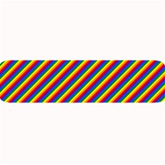 Gay Pride Flag Candy Cane Diagonal Stripe Large Bar Mats by PodArtist