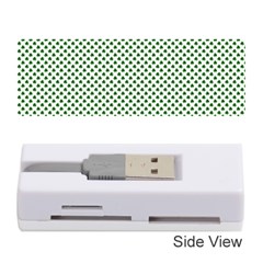 Shamrock 2-tone Green On White St Patrick’s Day Clover Memory Card Reader (stick)  by PodArtist