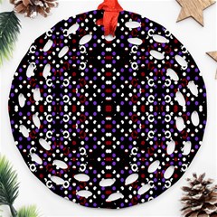 Futuristic Geometric Pattern Ornament (round Filigree) by dflcprints