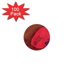 Red Worm 1  Mini Buttons (100 Pack)  by snowwhitegirl