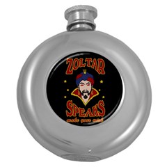 Zoltar Speaks Round Hip Flask (5 Oz) by Valentinaart