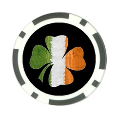 Irish Clover Poker Chip Card Guard by Valentinaart