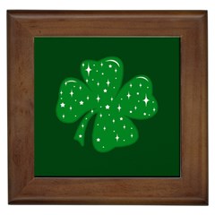 Sparkly Clover Framed Tiles by Valentinaart