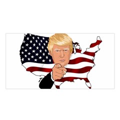 Trump Usa Flag Satin Shawl by ImagineWorld