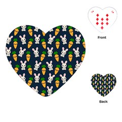 Easter Kawaii Pattern Playing Cards (heart)  by Valentinaart