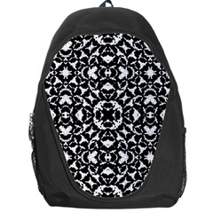 Black And White Geometric Pattern Backpack Bag by dflcprints