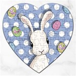 Easter bunny  Jigsaw Puzzle (Heart) Front