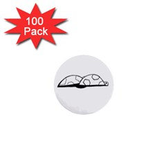 Turtle 1  Mini Buttons (100 Pack)  by ValentinaDesign