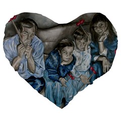 The Nobodies Large 19  Premium Heart Shape Cushions by redmaidenart