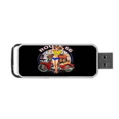 Route 66 Portable Usb Flash (two Sides) by ArtworkByPatrick