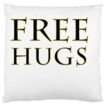 Freehugs Large Flano Cushion Case (One Side) Front