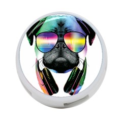 Dj Pug Cool Dog 4-port Usb Hub (two Sides)  by alexamerch