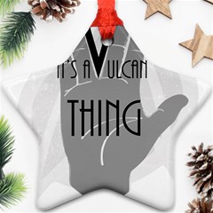 Vulcan Thing Ornament (star) by Howtobead