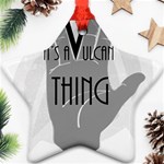 Vulcan Thing Star Ornament (Two Sides) Back