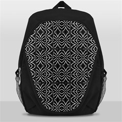 Black And White Tribal Print Backpack Bag by dflcprints