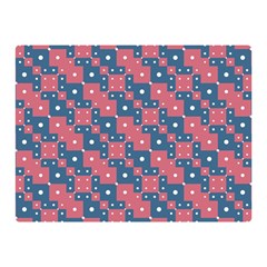 Squares And Circles Motif Geometric Pattern Double Sided Flano Blanket (mini)  by dflcprints