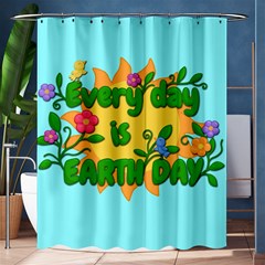 Earth Day Shower Curtain 60  X 72  (medium)  by Valentinaart