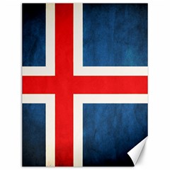 Iceland Flag Canvas 12  X 16   by Valentinaart