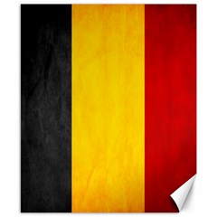 Belgium Flag Canvas 8  X 10  by Valentinaart