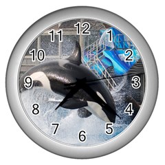 Orca 1 Wall Clocks (silver)  by trendistuff