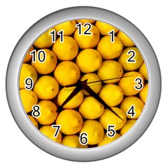 Lemons 2 Wall Clocks (silver)  by trendistuff