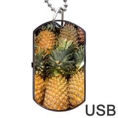 Pineapple 1 Dog Tag Usb Flash (two Sides) by trendistuff