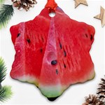 WATERMELON 1 Snowflake Ornament (Two Sides) Front