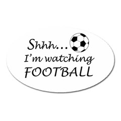 Football Fan  Oval Magnet by Valentinaart