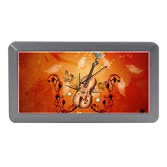 Violin With Violin Bow And Dove Memory Card Reader (mini) by FantasyWorld7