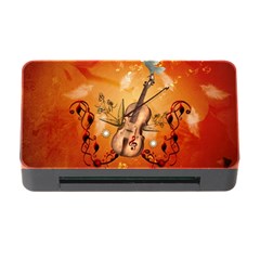 Violin With Violin Bow And Dove Memory Card Reader With Cf by FantasyWorld7