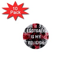 Football Is My Religion 1  Mini Buttons (10 Pack)  by Valentinaart