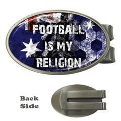 Football Is My Religion Money Clips (oval)  by Valentinaart