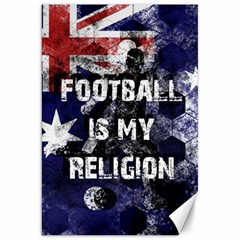 Football Is My Religion Canvas 20  X 30   by Valentinaart