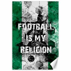 Football Is My Religion Canvas 20  X 30   by Valentinaart